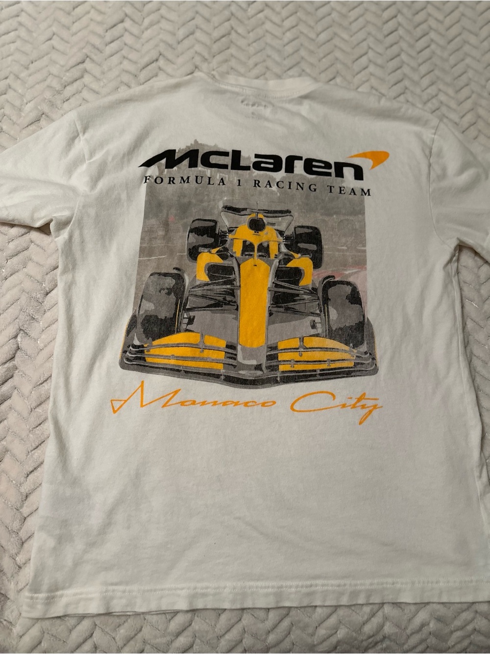 Men's White McLaren Monaco City Graphic T-Shirt